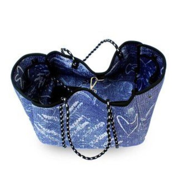 Pop Ups Brand Luxe Perforated Neoprene Tote Bag - NWOT - Picture 3 of 9